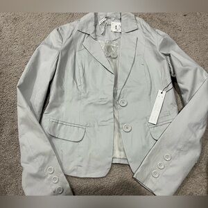 Ashley By 26 International Light Gray Tailored Blazer